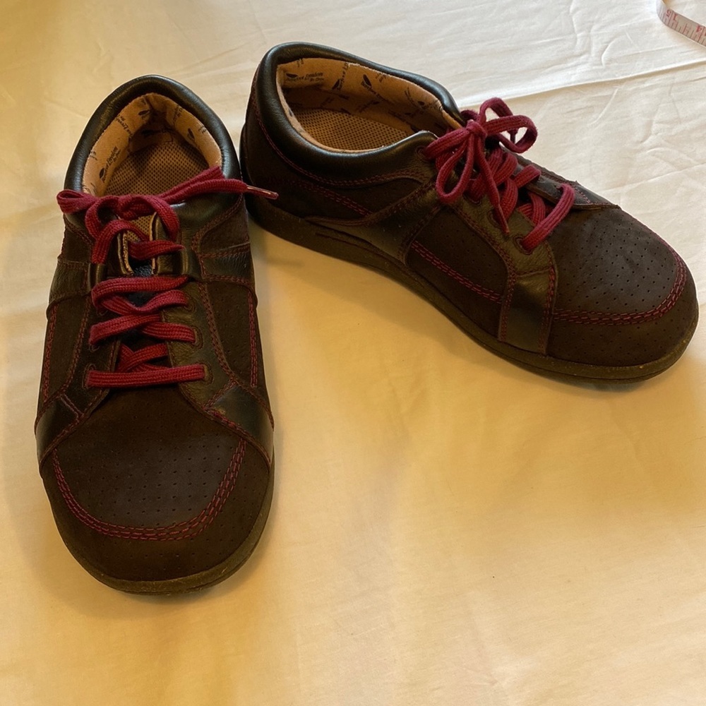 Barefoot Freedom by Drew Womens Geneva Shoes Brown Leather Orthopedic
